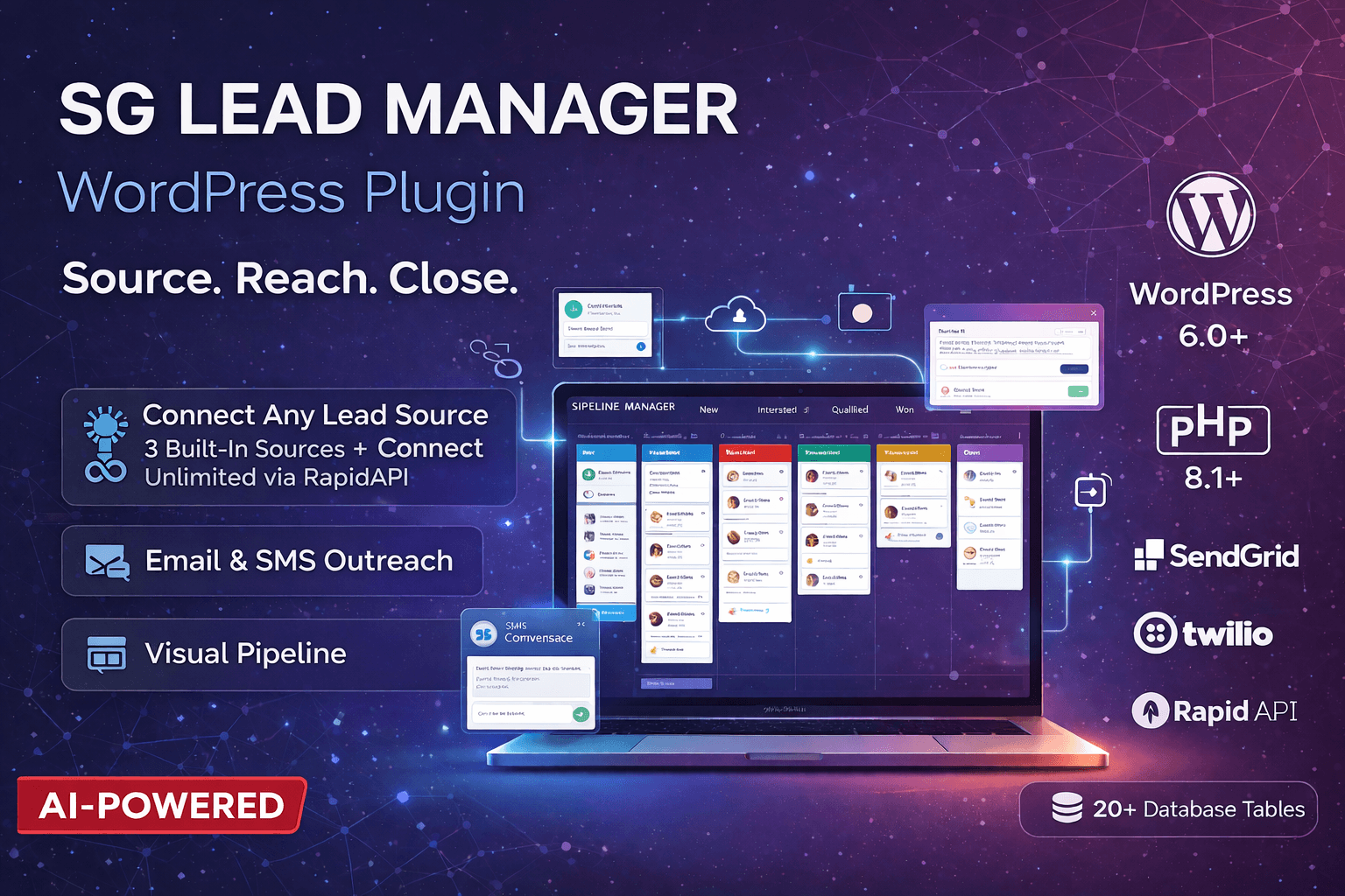 SG Lead Manager for WordPress